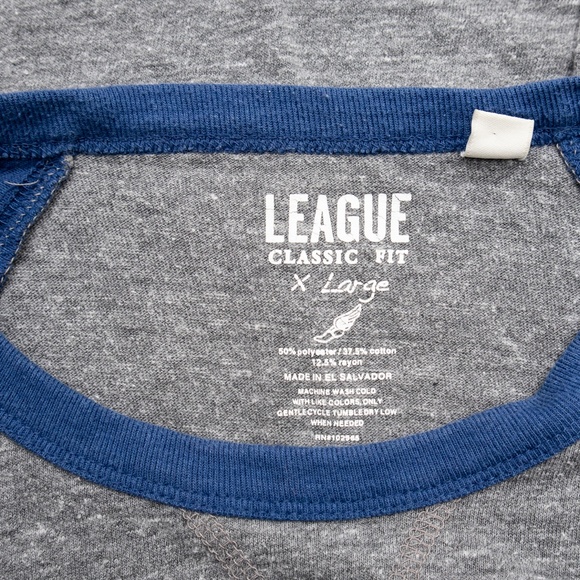 Duke Blue Devils Two Tone Crew Neck Short Sleeve Raglan T-Shirt Size X-Large - Picture 4 of 5